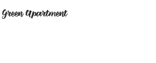 &nbsp;Green Apartment The Green Apartment is on the first floor, up a flight of stairs. It consists of a kitchenette (no oven), bathroom, living room with two sofa beds and a double bed, in the loft. 